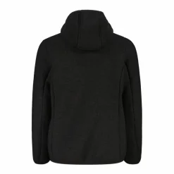 Fleecejacke für Mädchen in Knit Tech Melange mit Kapuze