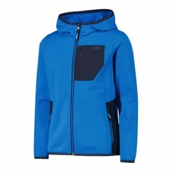 Fleecejacke Stretch Performance für Jungen mit Kapuze