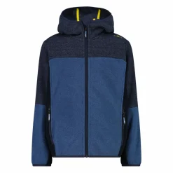 Fleeceshirt mit Reißverschluss für Jungen aus Knit Tech mit Kapuze