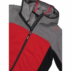 Fleeceshirt mit Reißverschluss für Jungen aus Knit Tech mit Kapuze