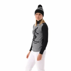 Gedruckter Stehkragenpullover aus Softech für Damen