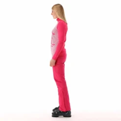 Gedruckter Stehkragenpullover aus Softech für Damen