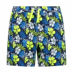 Gemusterte Badehose mit Naturmotiv für Herren