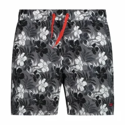 Gemusterte Badehose mit Naturmotiv für Herren