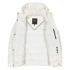 Gepolsterte Daunenjacke für Damen mit Kapuze