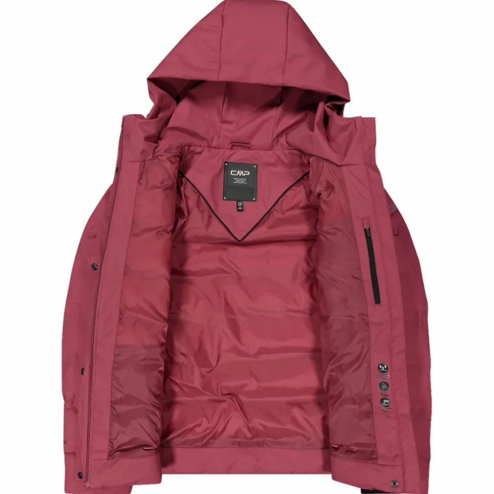 Gepolsterte Daunenjacke für Damen mit Kapuze