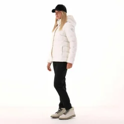 Gepolsterte Daunenjacke für Damen mit Kapuze