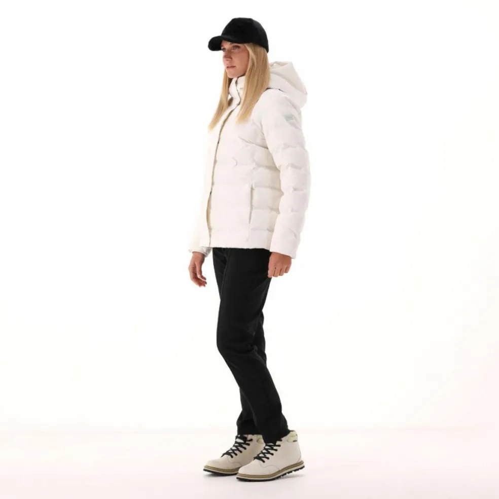 Gepolsterte Daunenjacke für Damen mit Kapuze