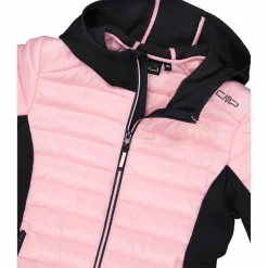 Gepolsterte Hybridjacke für Mädchen mit Kapuze