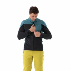 Grid-Tech-Fleecejacke für Herren mit Color Blocking