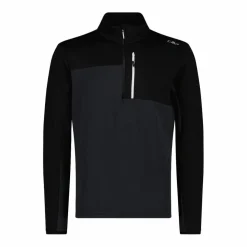 Half Zip Grid-Tech-Fleece für Herren mit Color Blocking