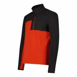 Half Zip Grid-Tech-Fleece für Herren mit Color Blocking