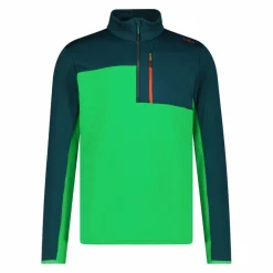 Half Zip Grid-Tech-Fleece für Herren mit Color Blocking