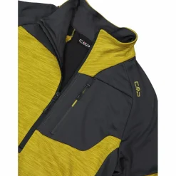 Half-Zip-Fleece Grid Tech meliert für Herren