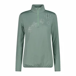 Half-Zip-Fleeceshirt aus Softech Melange für Damen