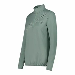 Half-Zip-Fleeceshirt aus Softech Melange für Damen