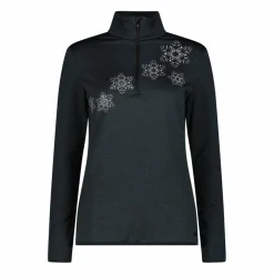 Half-Zip-Fleeceshirt aus Softech Melange für Damen