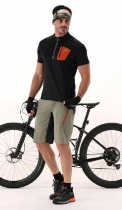 Herren Freebike-Hose mit abnehmbarem Mesh-Innenfutter und Sitzpolster