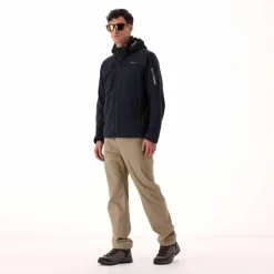 Herren Jacke aus Light Softshell mit abnehmbarer Kapuze