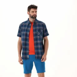 Herren Kurzarm-Hemd mit Karomuster