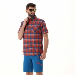 Herren Kurzarm-Hemd mit Karomuster