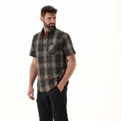 Herren Kurzarm-Hemd mit Karomuster