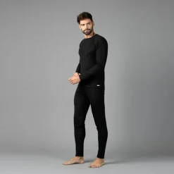 Herren Langarm Unterwäsche mit Rundhalsausschnitt