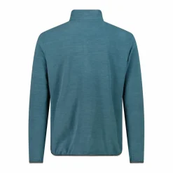 Herren Melange Arctic Fleece Rollkragenjacke mit halbem Reißverschluss