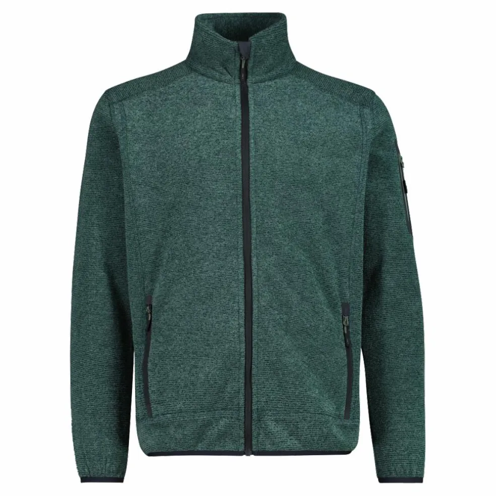 Herren schweres Fleecejacke Knit-Tech Meliert