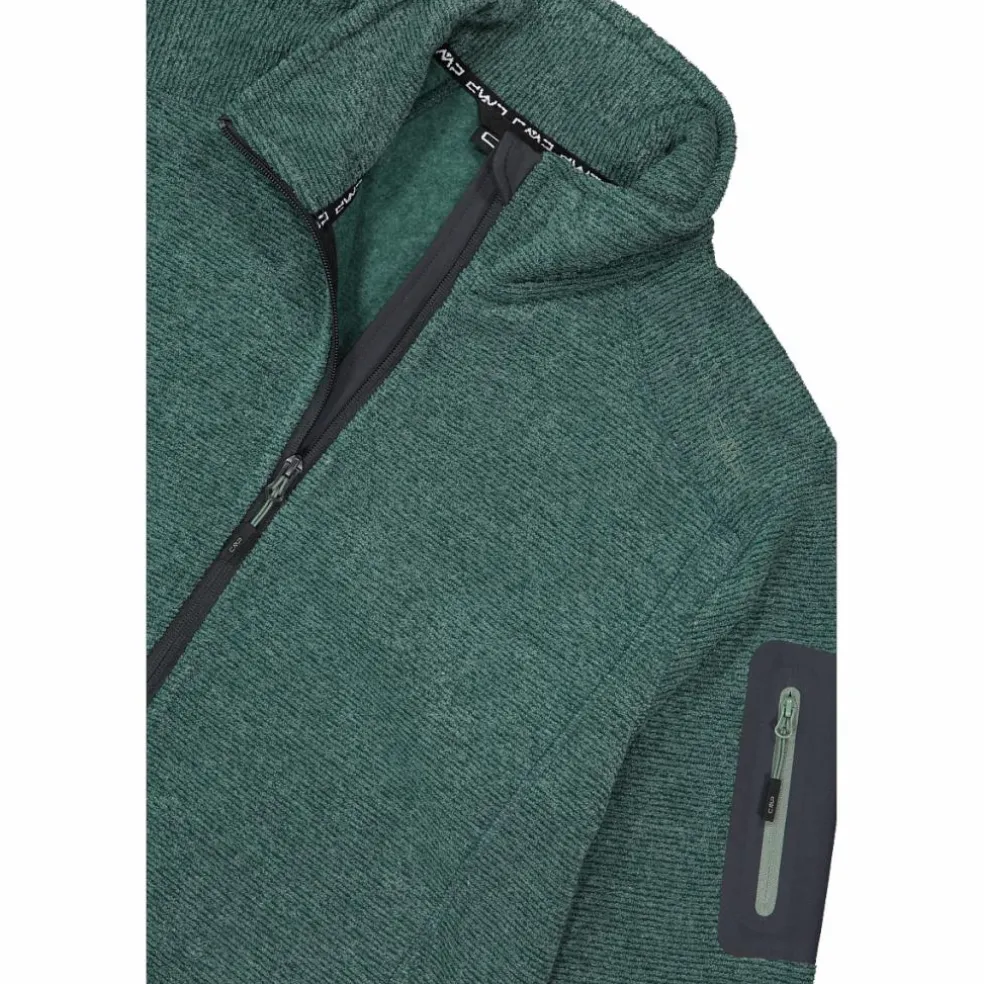 Herren schweres Fleecejacke Knit-Tech Meliert