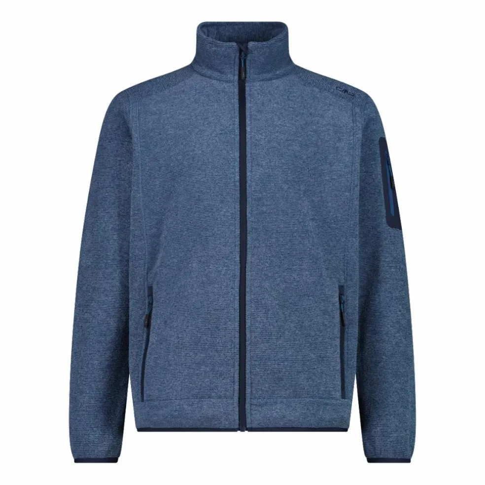 Herren schweres Fleecejacke Knit-Tech Meliert