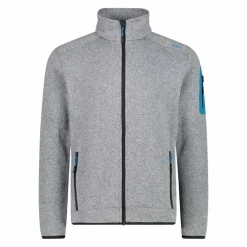 Herren schweres Fleecejacke Knit-Tech Meliert