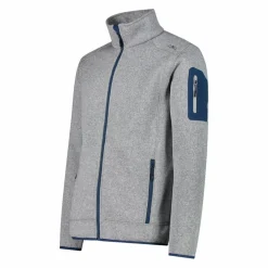 Herren schweres Fleecejacke Knit-Tech Meliert