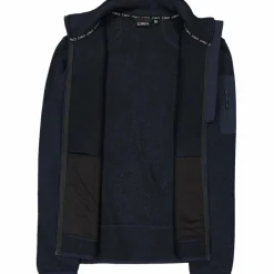 Herren schweres Fleecejacke Knit-Tech Meliert