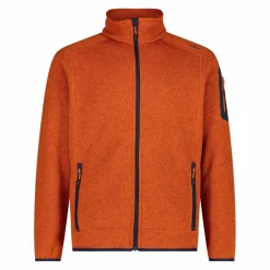 Herren schweres Fleecejacke Knit-Tech Meliert