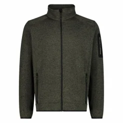 Herren schweres Fleecejacke Knit-Tech Meliert