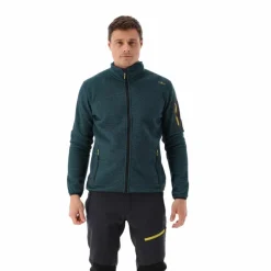 Herren schweres Fleecejacke Knit-Tech Meliert