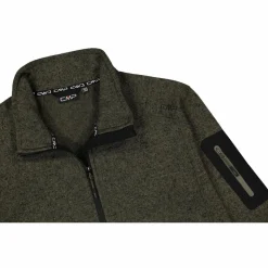 Herren schweres Fleecejacke Knit-Tech Meliert