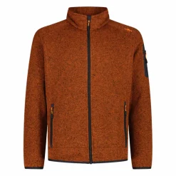 Herren schweres Fleecejacke Knit-Tech Meliert