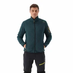 Herren schweres Fleecejacke Knit-Tech Meliert