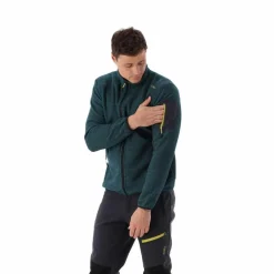 Herren schweres Fleecejacke Knit-Tech Meliert