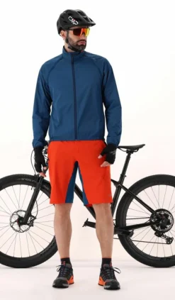 Herren Windschutzjacke mit abnehmbaren Ärmeln