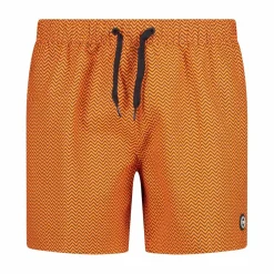 Herren-Badeshorts mit geometrischem Muster