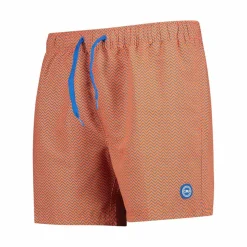 Herren-Badeshorts mit geometrischem Muster