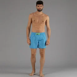 Herren-Badeshorts mit geometrischem Muster