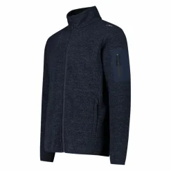 Herren-Fleece Jacquard-Knit-Tech mit Rautenmuster