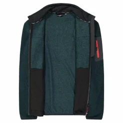 Herren-Fleece Jacquard-Knit-Tech mit Rautenmuster