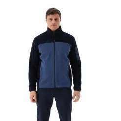 Herren-Fleece Jacquard-Knit-Tech mit Rautenmuster