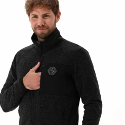Herren-Fleecejacke aus Knit Tech Melange