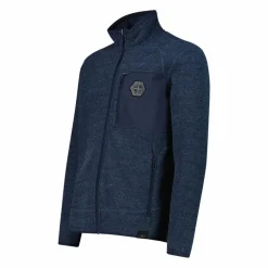 Herren-Fleecejacke aus Knit Tech Melange